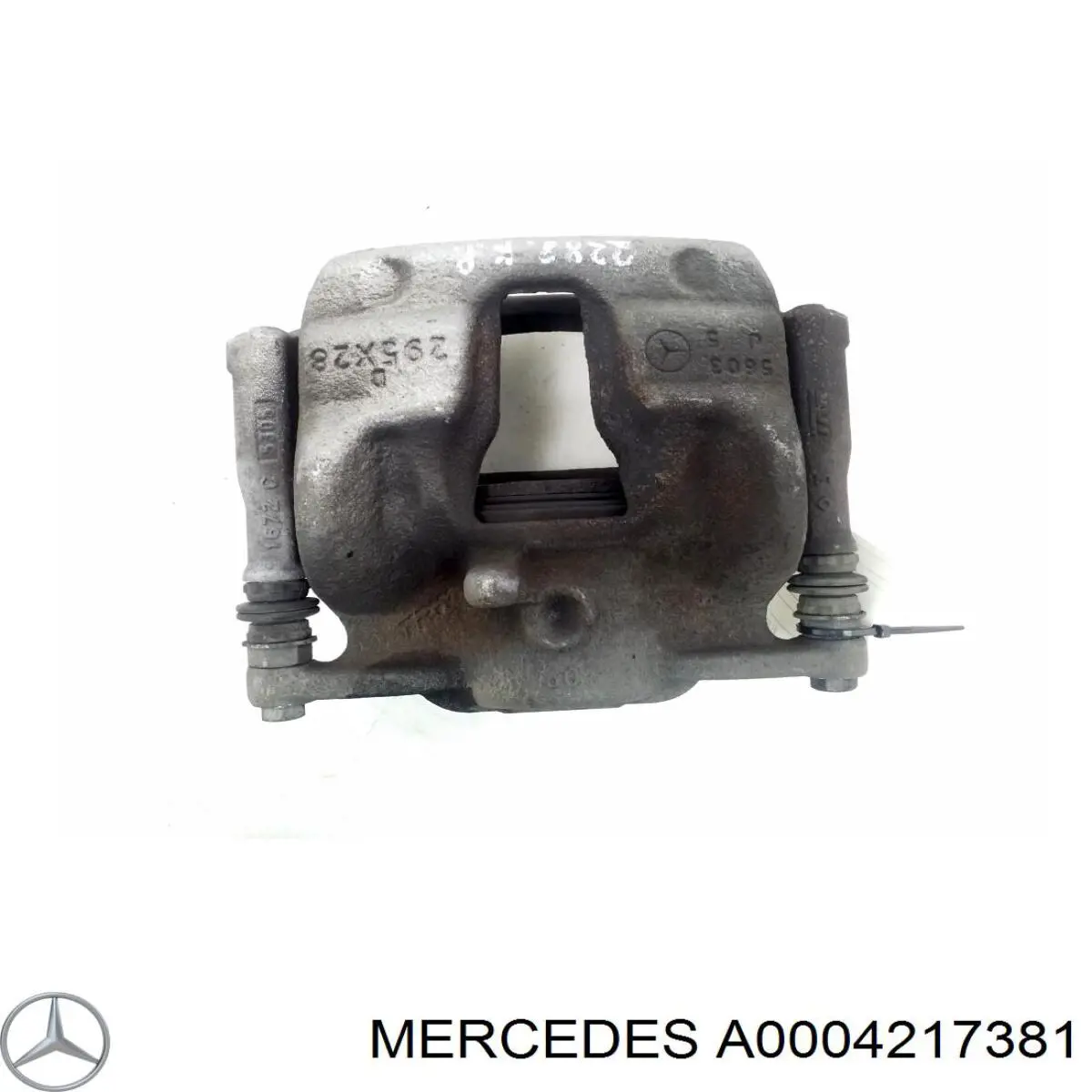 Суппорт тормозной передний левый A0004217381 Mercedes