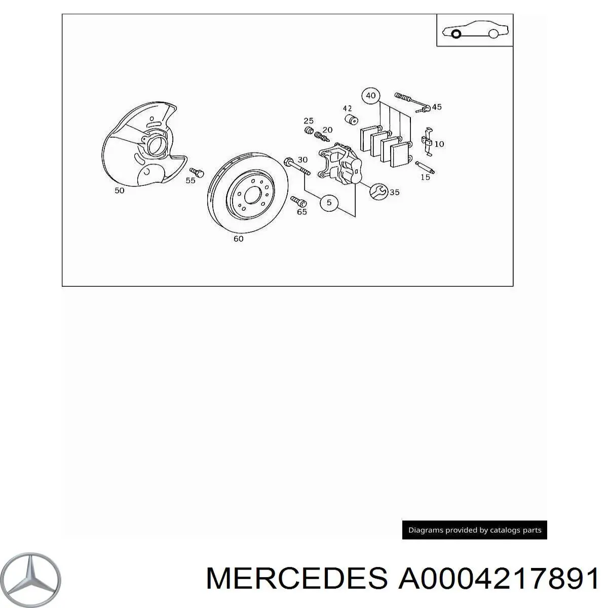  Mercedes A0004217891 цена, от 15.58 USD