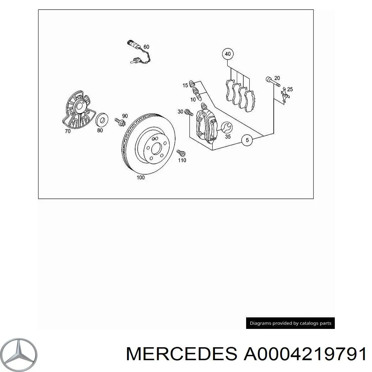  Mercedes A0004219791 цена, от 15.58 USD