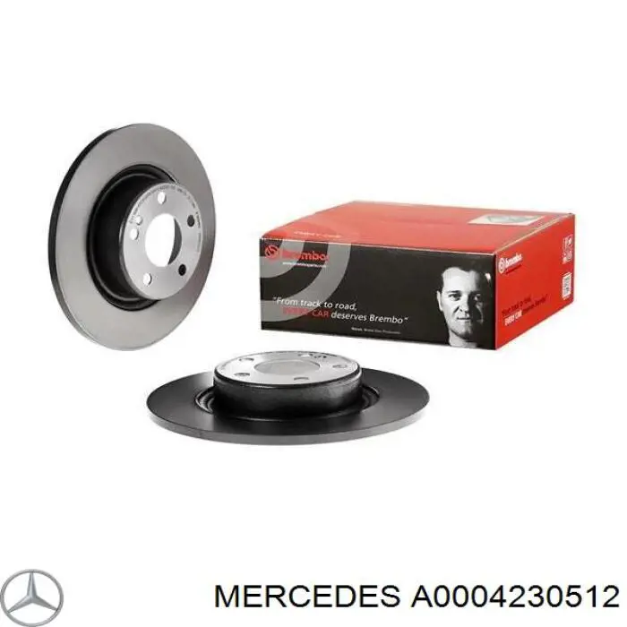 Купить A0004230512 Mercedes Диск тормозной задний
