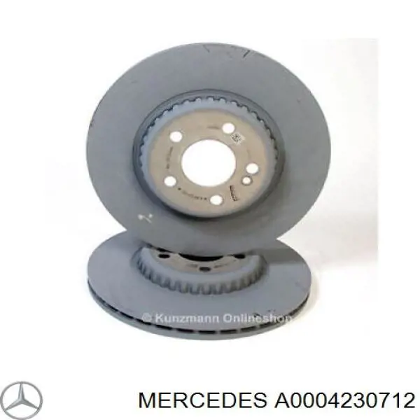 A0004230712 Mercedes диск тормозной задний