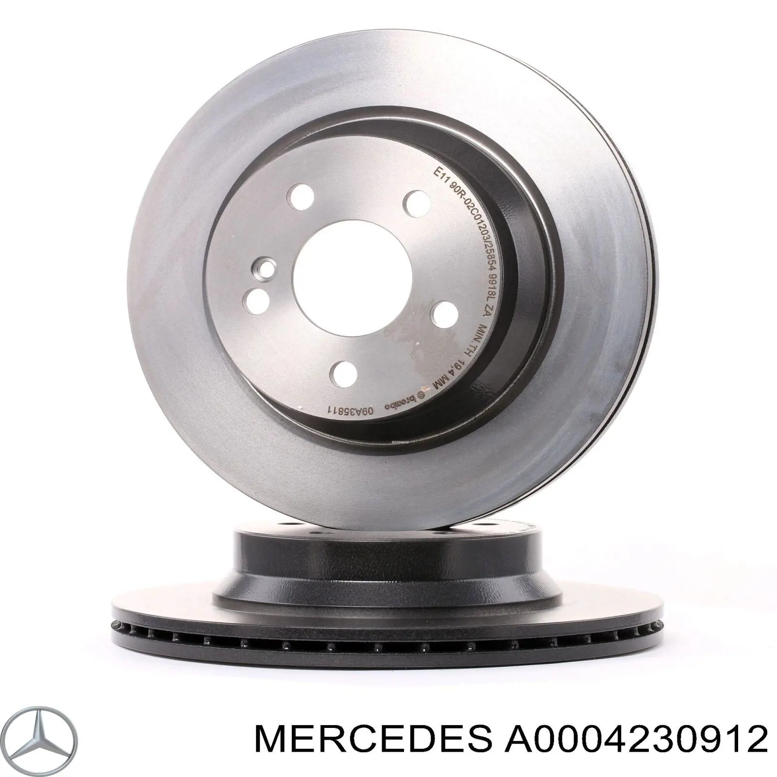 A0004230912 Mercedes тормозные диски