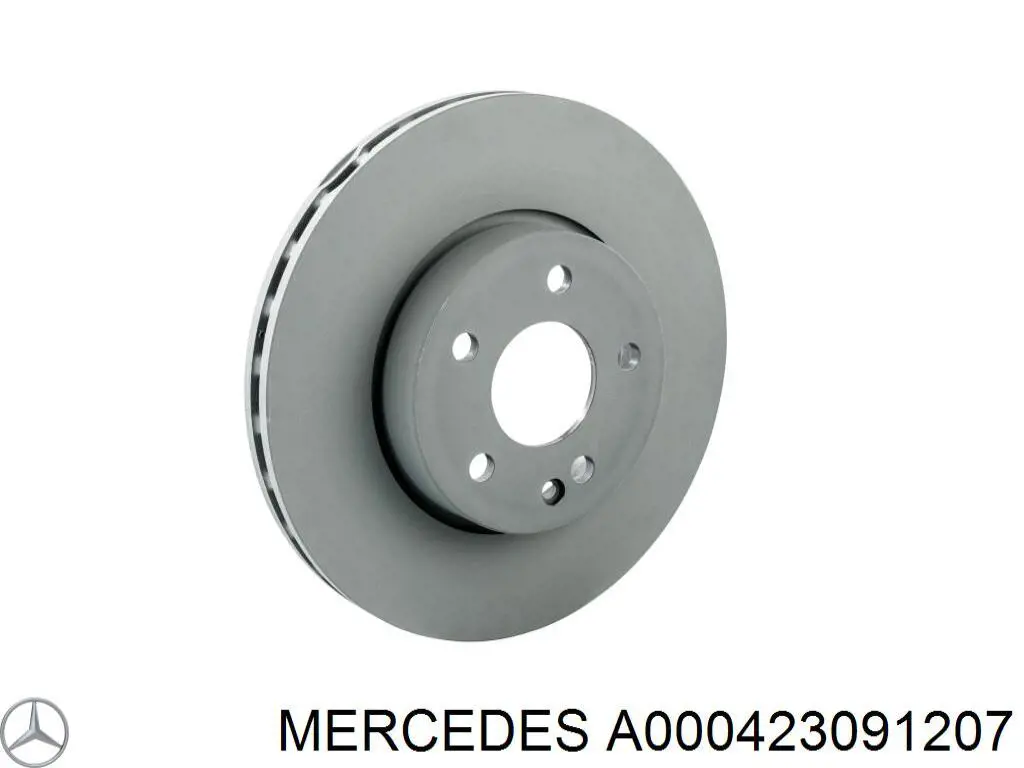 A000423091207 Mercedes диск тормозной задний