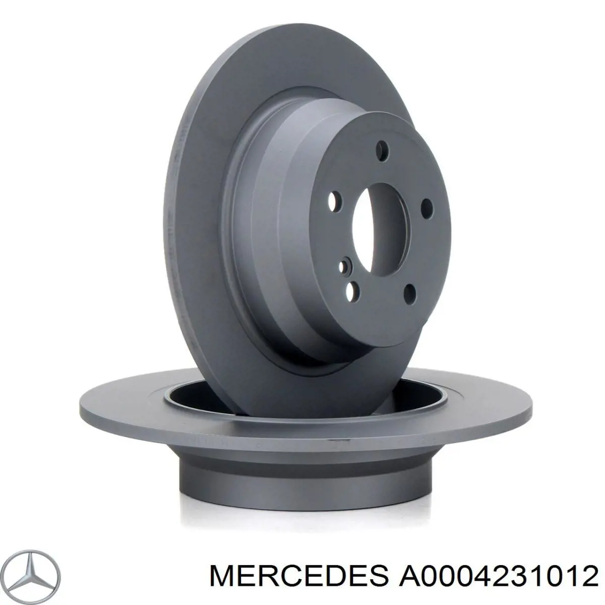 A0004231012 Mercedes диск тормозной задний