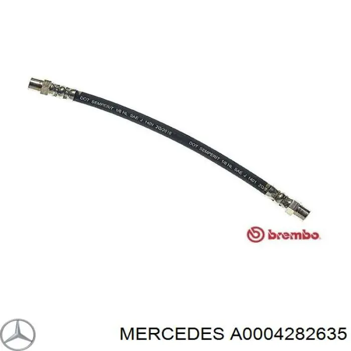 Задний тормозной шланг A0004282635 Mercedes