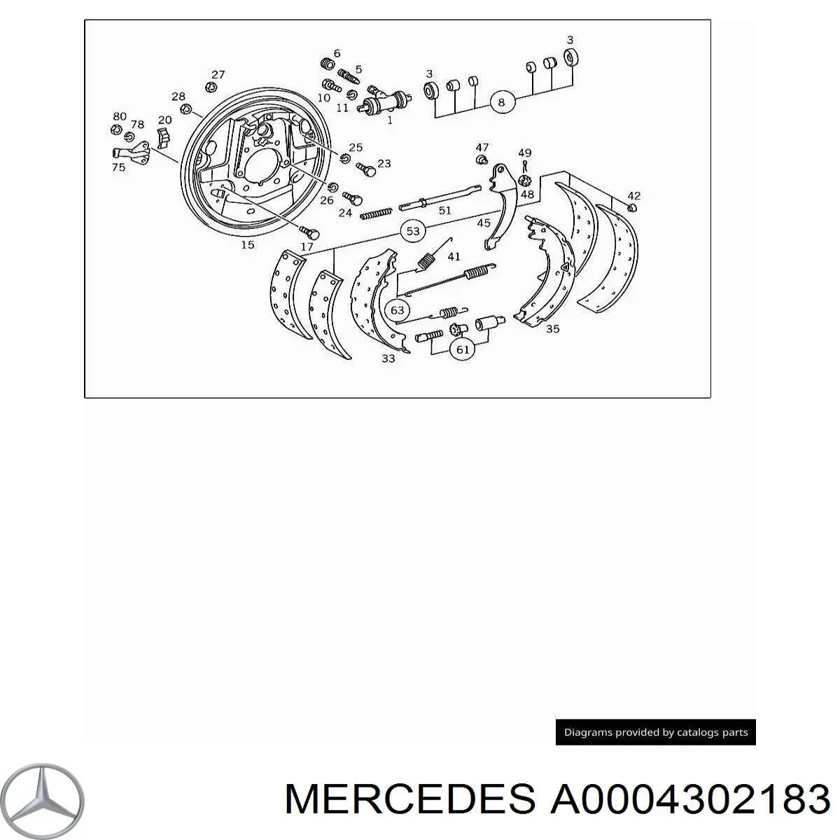 Ремкомплект главного тормозного цилиндра Mercedes 0004302183 цена, от 7.41 USD