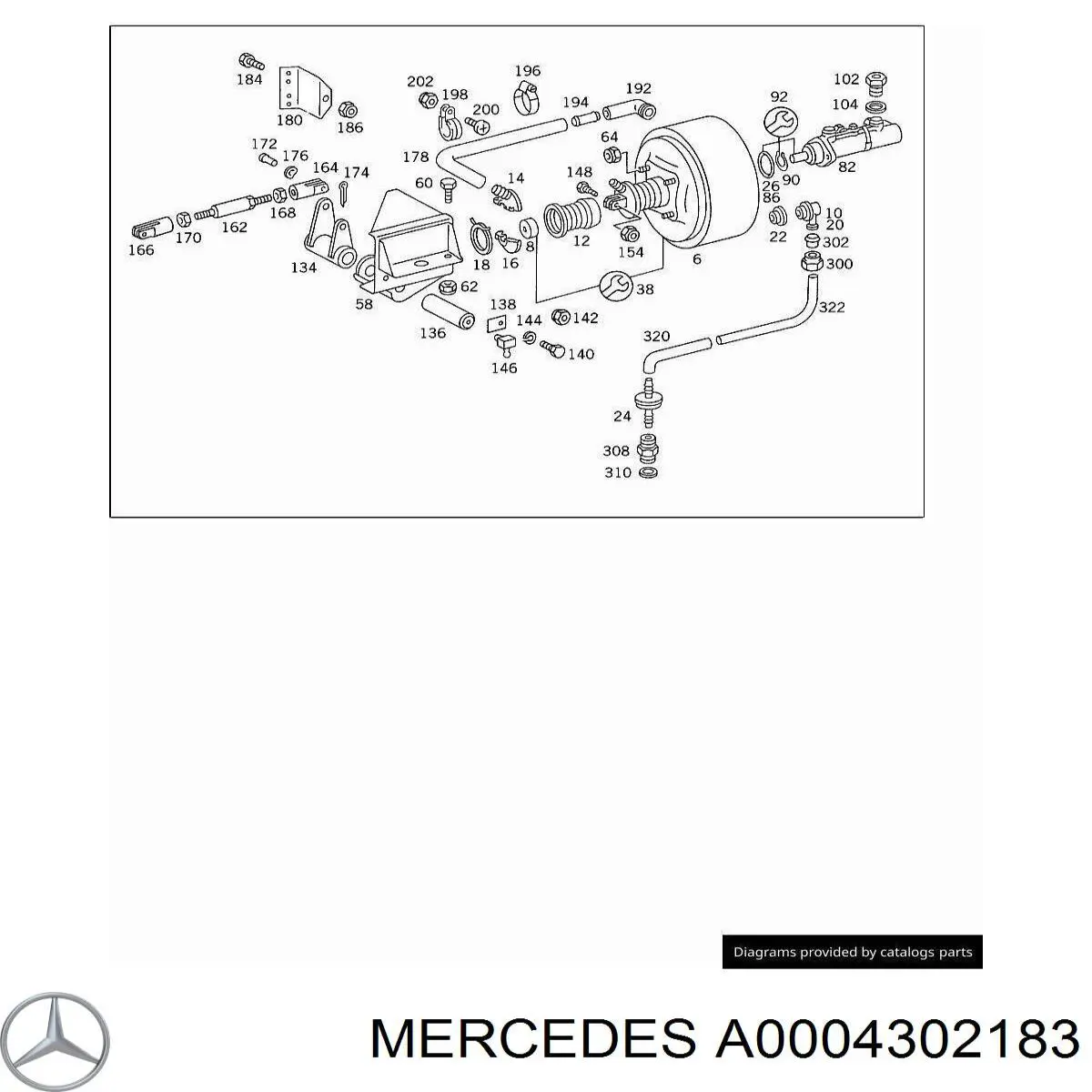 A0004302183 Mercedes Ремкомплект главного тормозного цилиндра