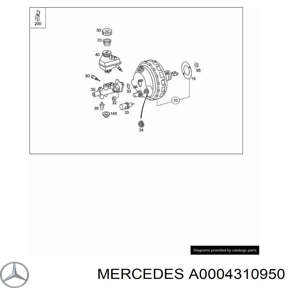 A0004310950 Mercedes 