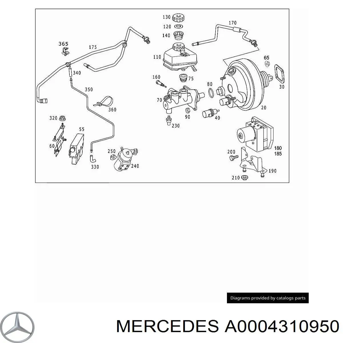Крышка бачка главного тормозного цилиндра Mercedes 0004310950 цена, от 5.09 USD
