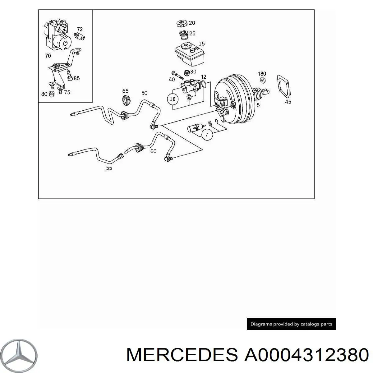 Купить A0004312380 Mercedes 