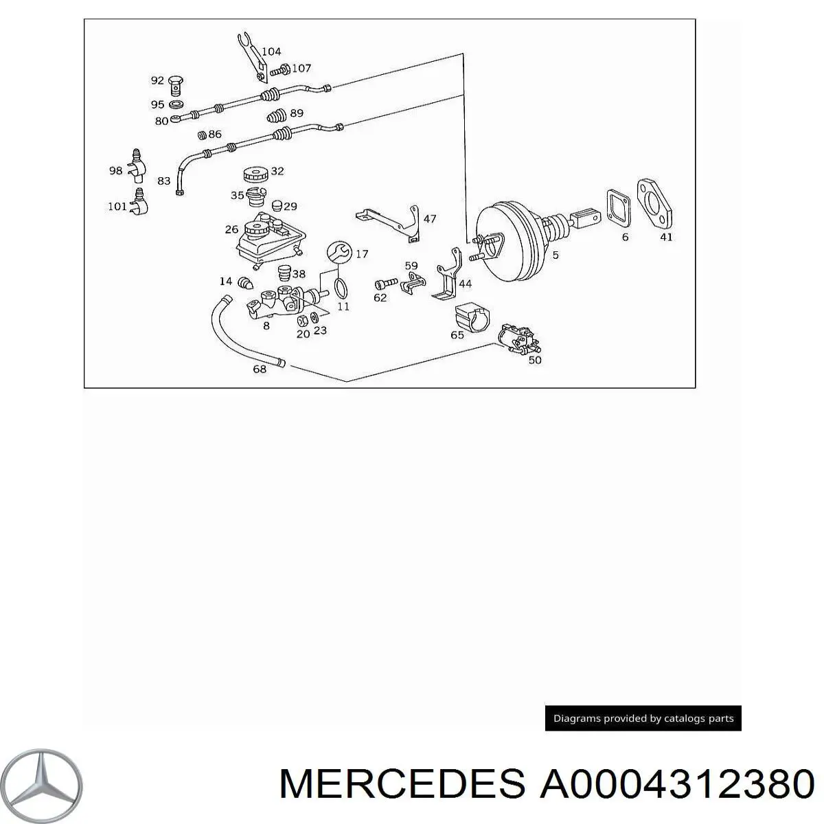  Mercedes A0004312380 цена, от 4.98 USD