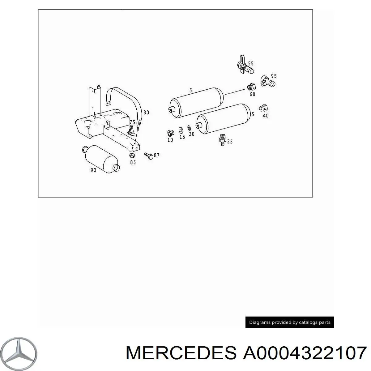 A0004322107 Mercedes датчик уровня конденсата воздушного ресивера