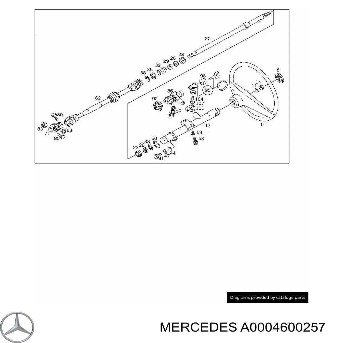 A0004600257 Mercedes 