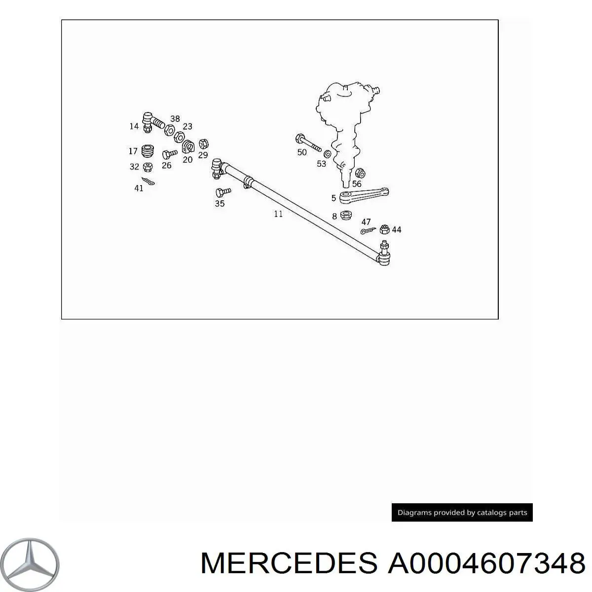 Рулевой наконечник Mercedes A0004607348 цена, от 9.40 USD