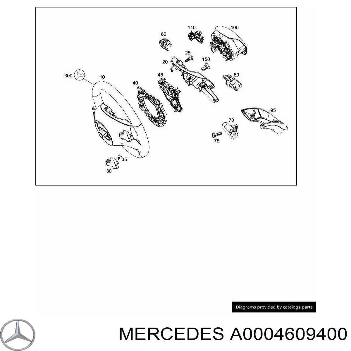 Крепежная пластина рулевого колеса на Mercedes E (W213)