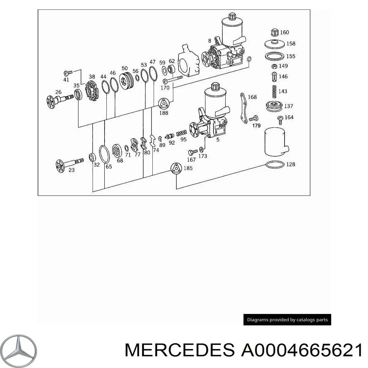  Mercedes A0004665621 цена, от 183.01 USD