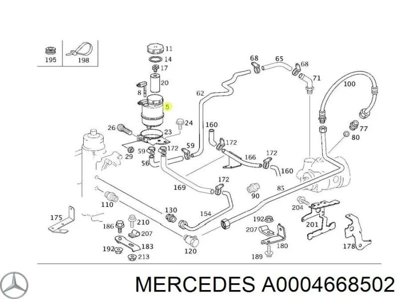 A0004668502 Mercedes 