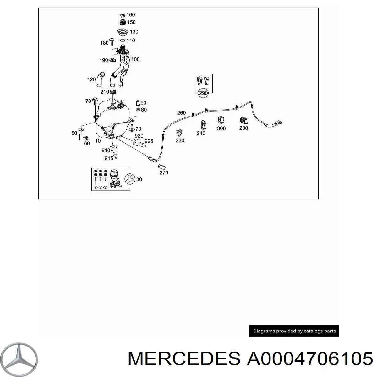  Mercedes 0004706105 цена, от 33.80 USD