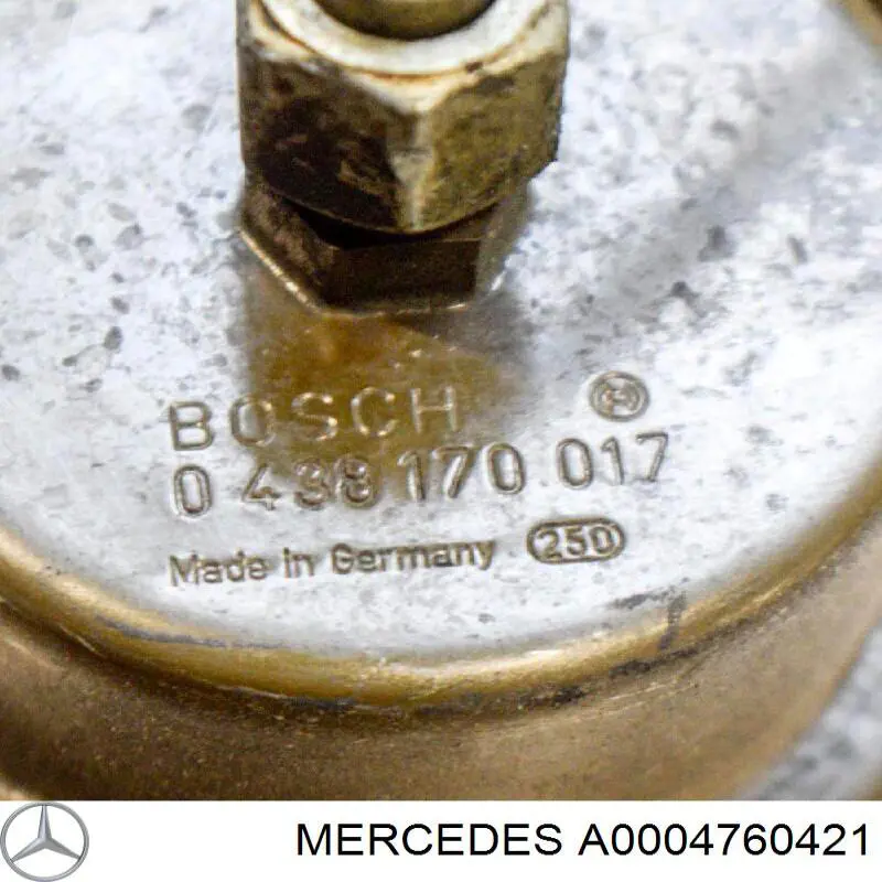 Купить 0004760421 Mercedes Гидроаккумулятор системы питания