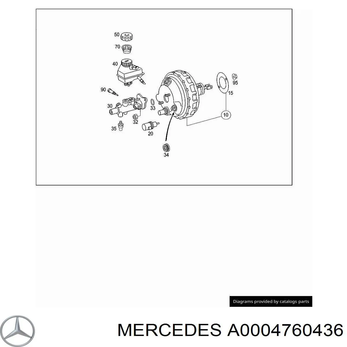  Mercedes A0004760436 цена, от 1.41 USD