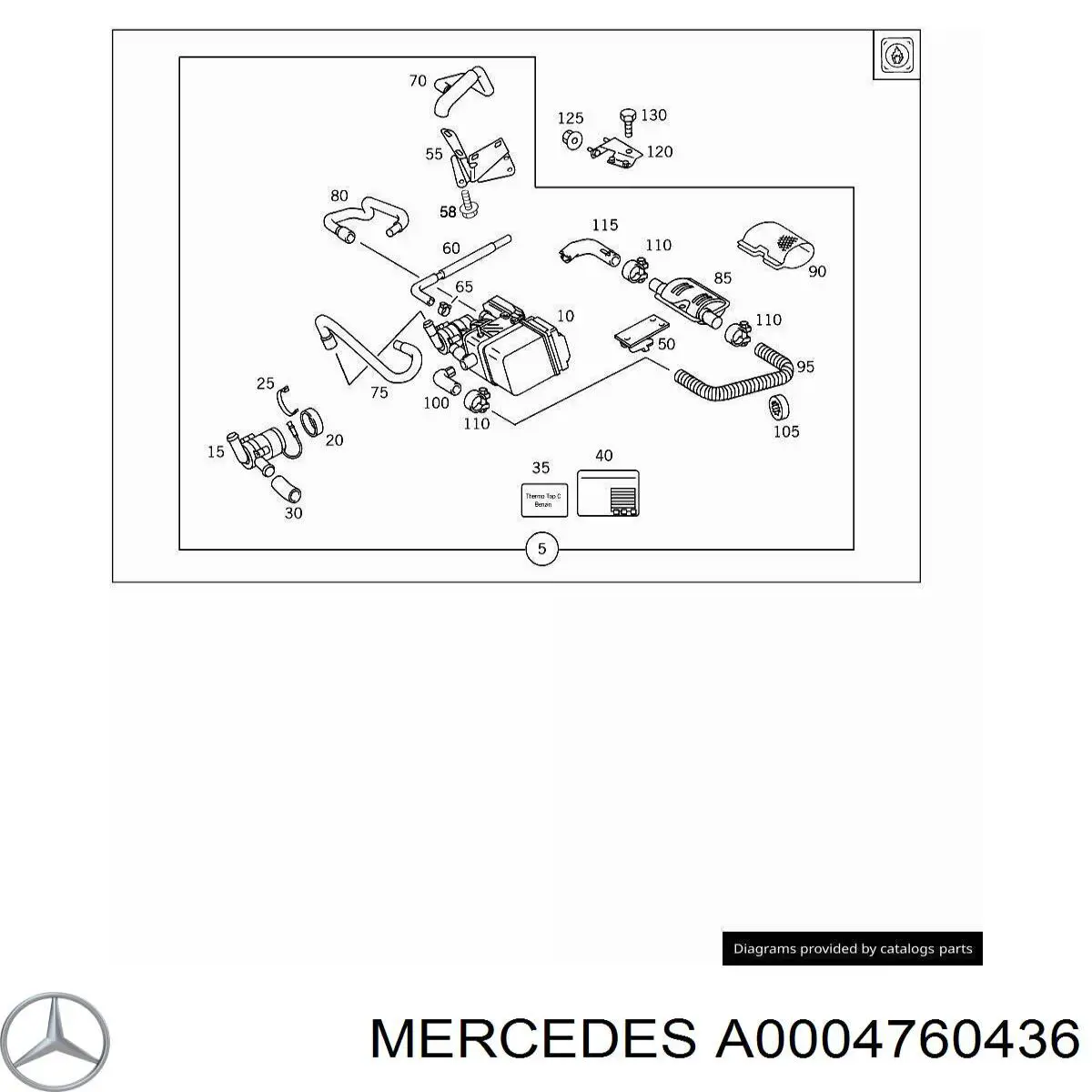 Купить A0004760436 Mercedes 