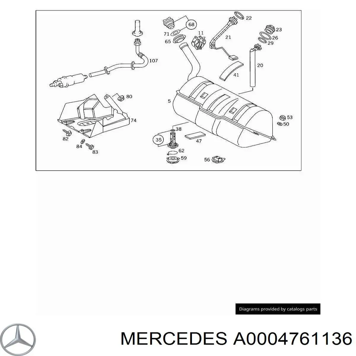 A0004761136 Mercedes 