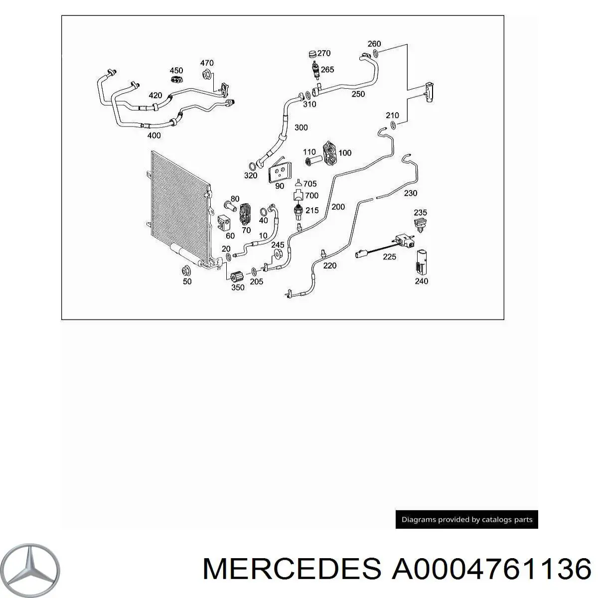 Купить A0004761136 Mercedes 