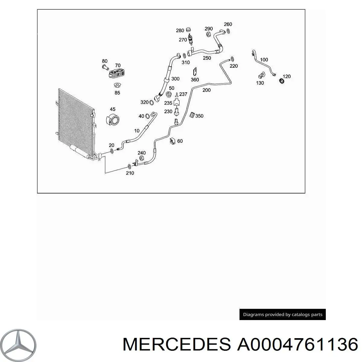  Mercedes A0004761136 цена, от 6.33 USD