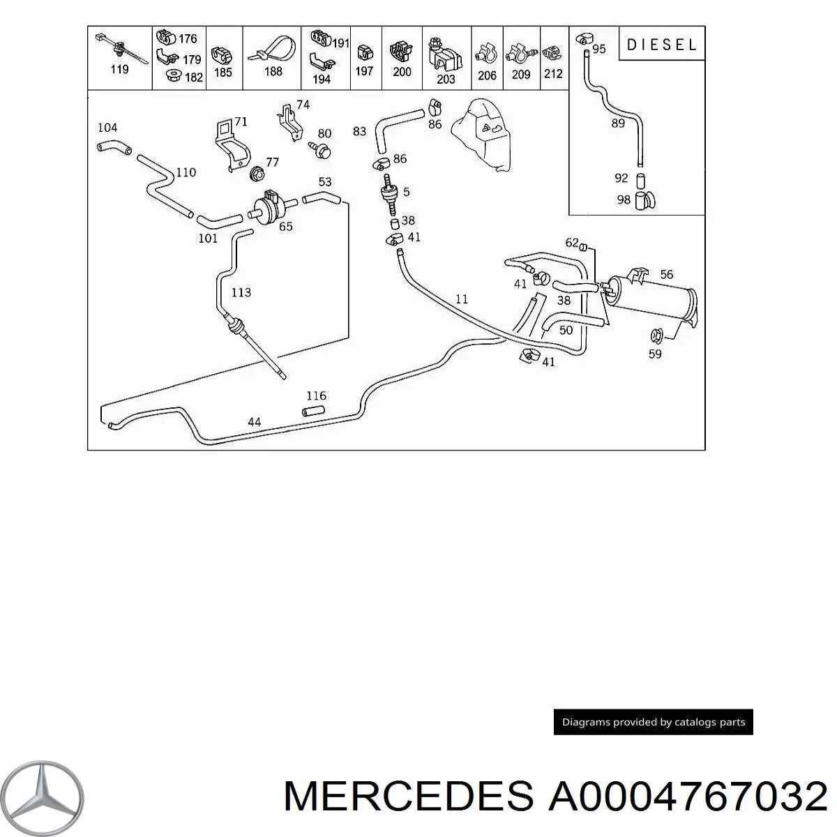 A0004767032 Mercedes 