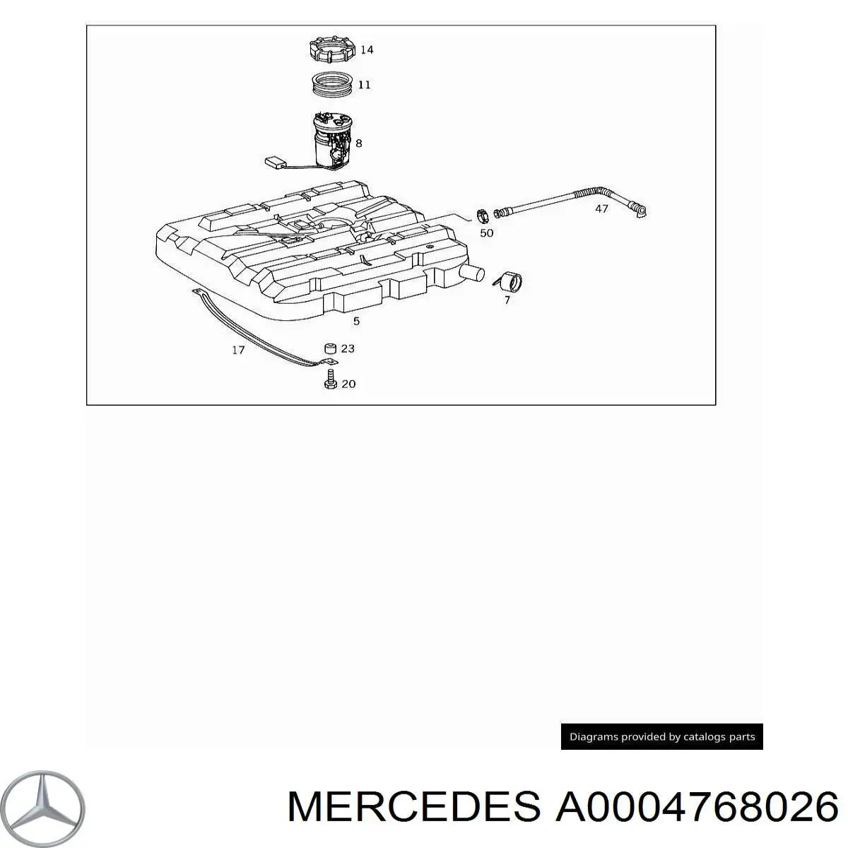 A0004768026 Mercedes 