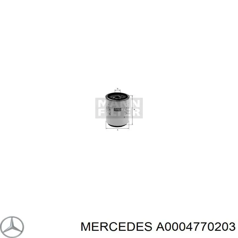 A0004779415 Mercedes топливный фильтр