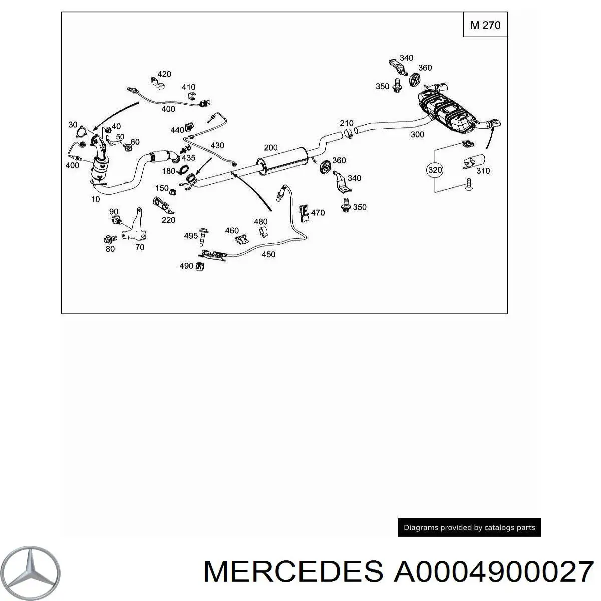 Купить A0004900027 Mercedes 