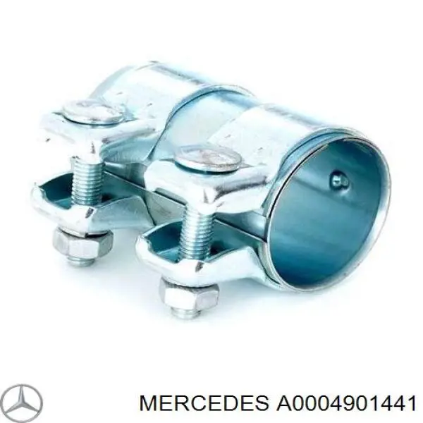 Abrazadera de silenciador delantera A0004901441 Mercedes