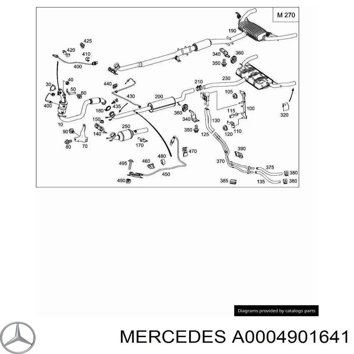  Mercedes A0004901641 цена, от 61.45 USD