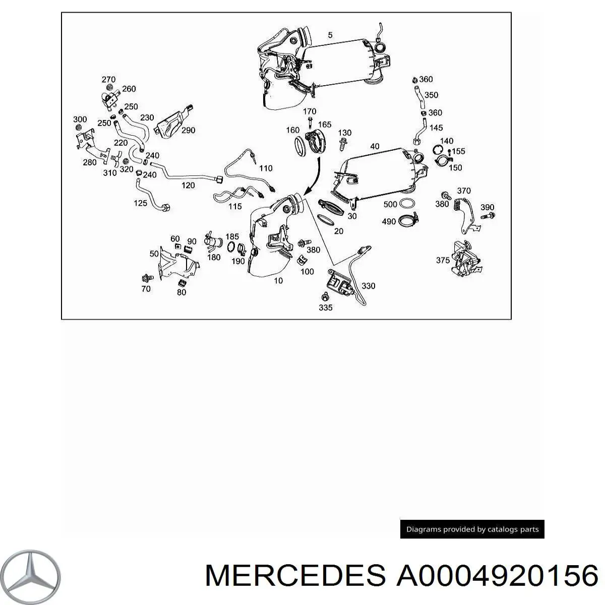 0004920156 Mercedes уплотнительное кольцо форсунки ad blue