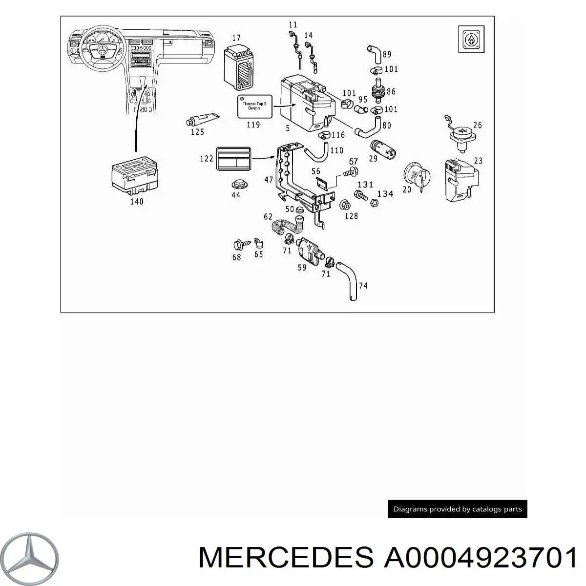  A0004923701 Mercedes