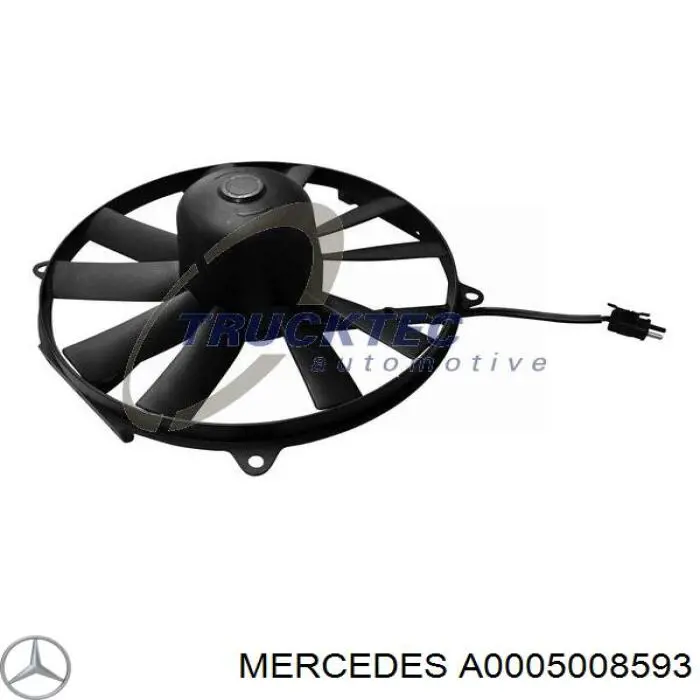 A0005008593 Mercedes вентилятор (крыльчатка радиатора кондиционера)