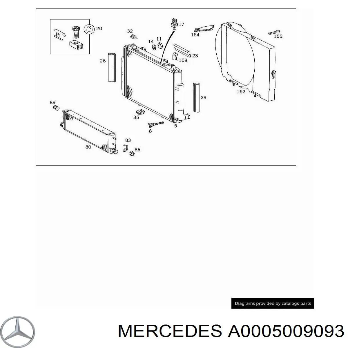 A0005009093 Mercedes мотор вентилятора кондиционера