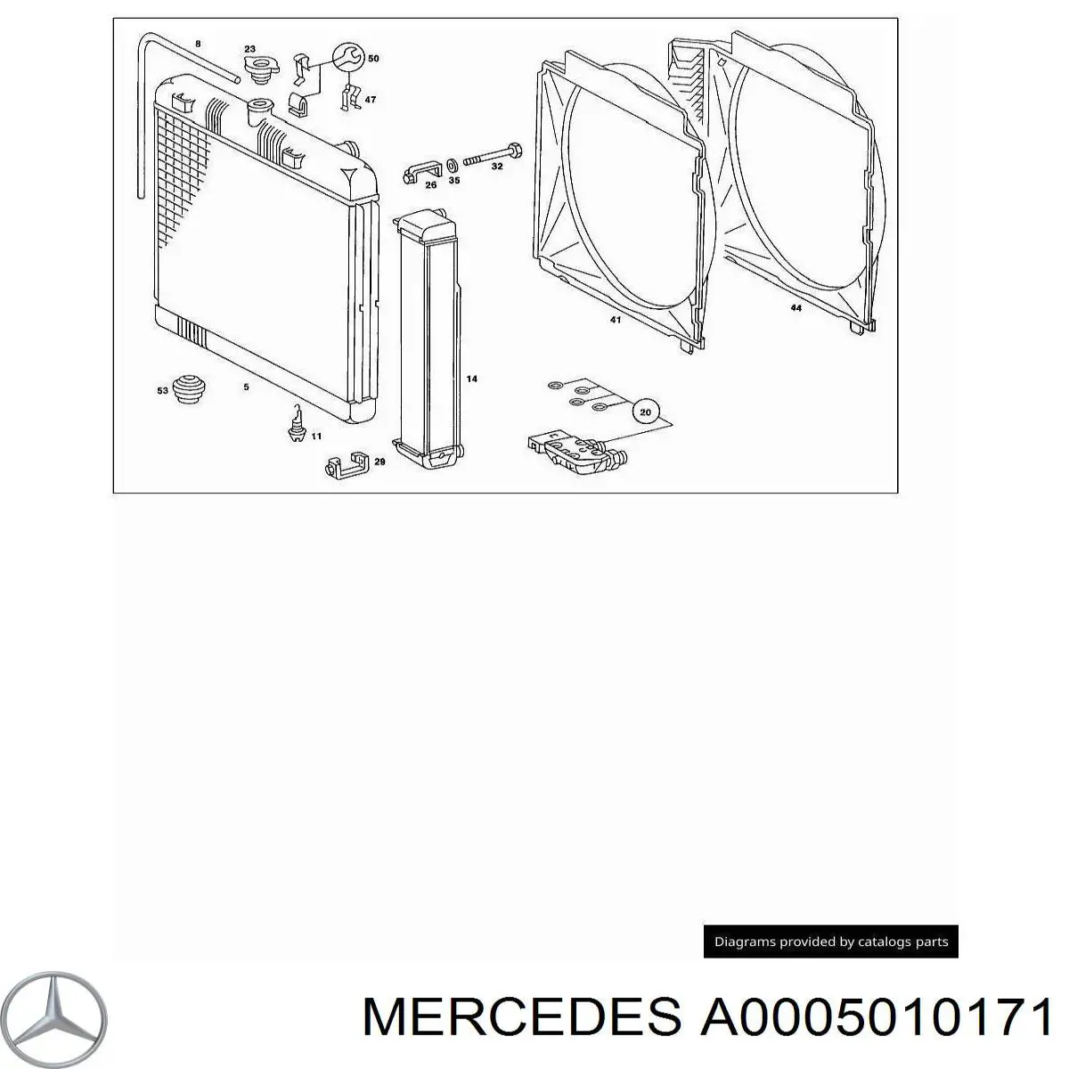 Крышка радиатора A0005010171 Mercedes