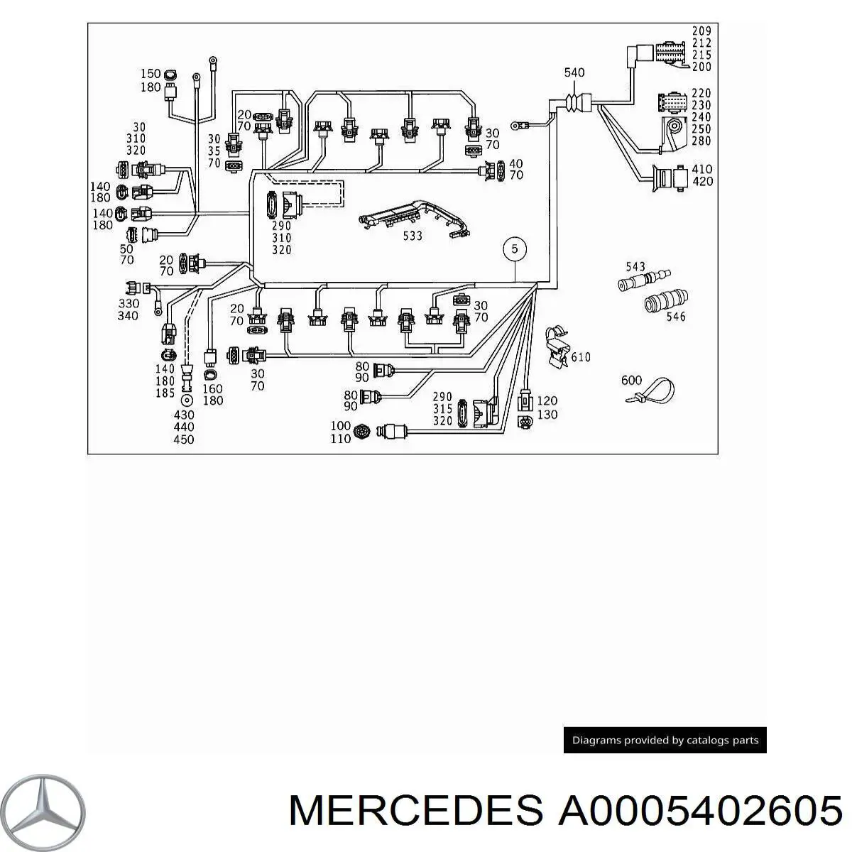 Mercedes 0005402605 цена, от 1.78 USD