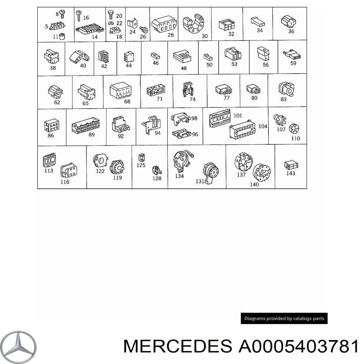  Mercedes A0005403781 цена, от 22.11 USD