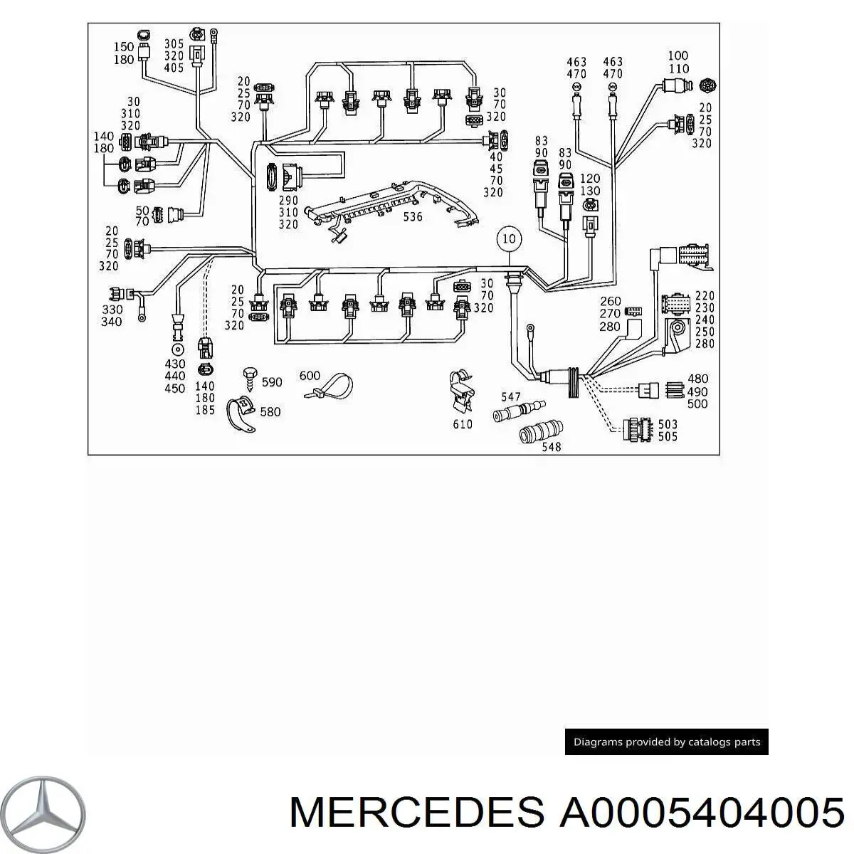 A0005404005 Mercedes 