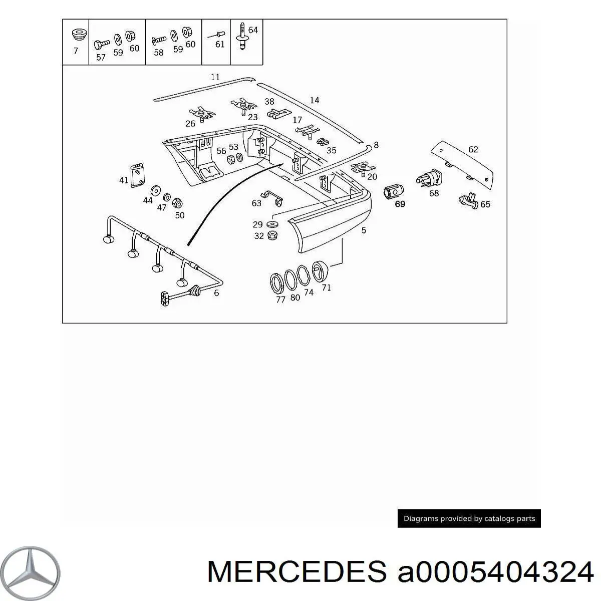 A0005404324 Mercedes 