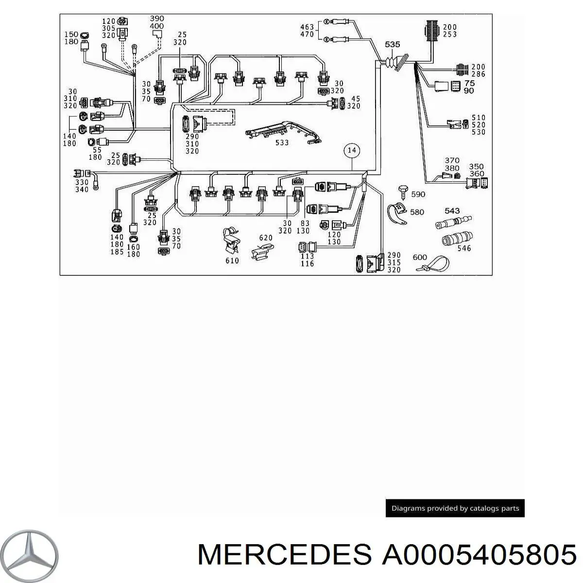  Mercedes A0005405805 цена, от 6.64 USD