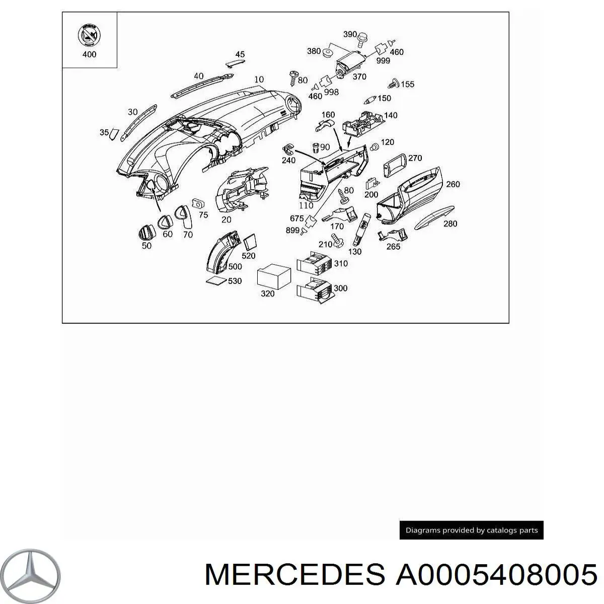 Купить A0005408005 Mercedes 