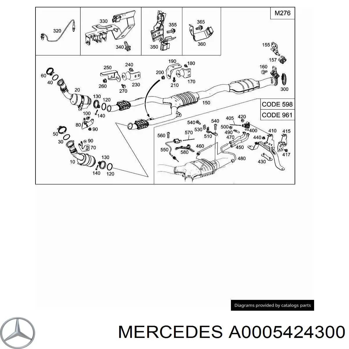 A0005424300 Mercedes 