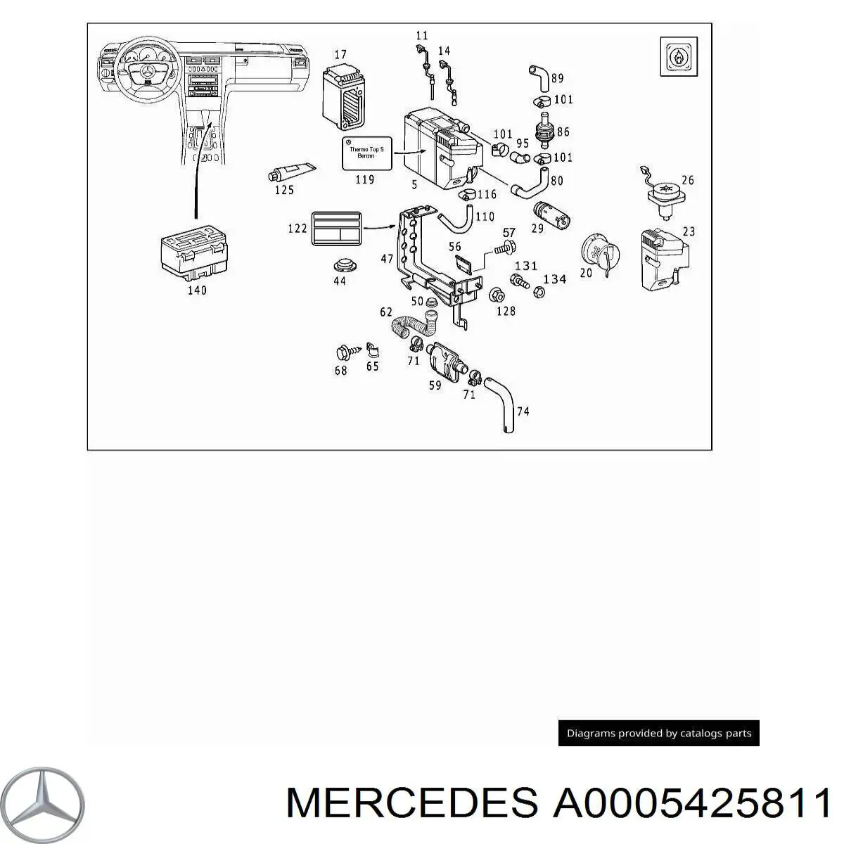 A0005425811 Mercedes 