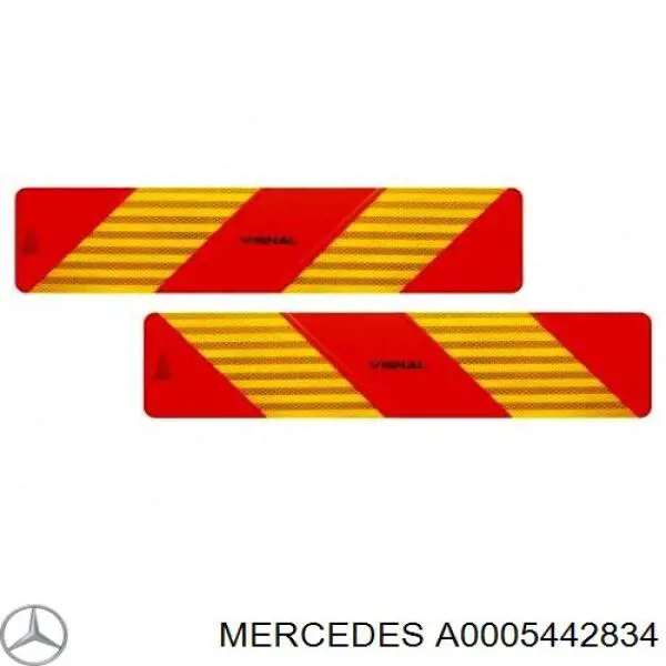 Фонарь подсветки номерного знака A0005442834 Mercedes
