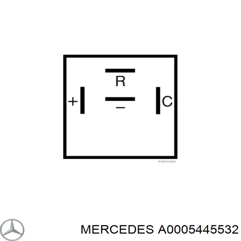 Реле поворотников Mercedes A0005445532