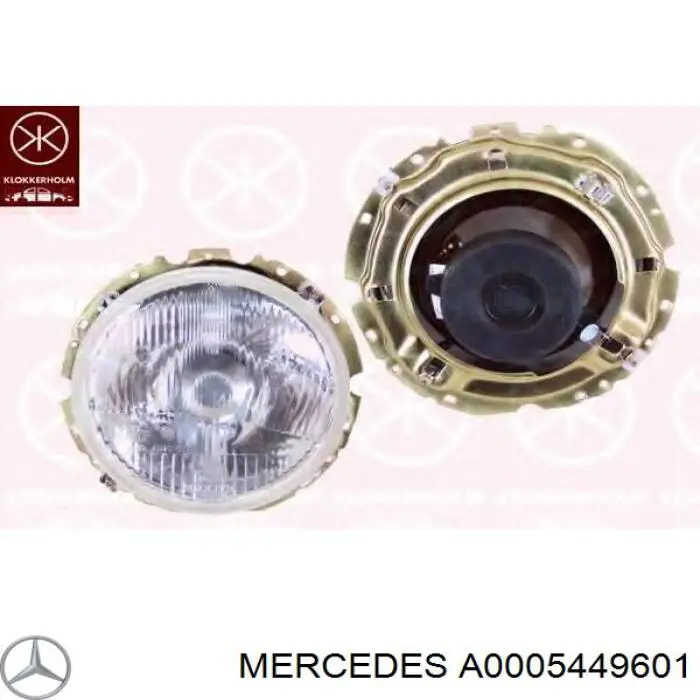 A0005449601 Mercedes лампа-фара левая/правая